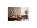 Zensova - Left-hand corner sofa, 4-seater, in brown recycled leather GFVX25704