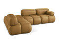 Lumenao LVVI41426 Modular Left-Facing Corner Sofa in Faux Leather