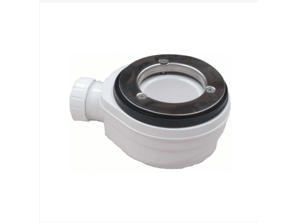 80x125 cm Lumenao Extra Thin Dark Grey RAL 7005 Shower Tray in Synthetic Resin and Marble Powder with Free Drain LZZR27672