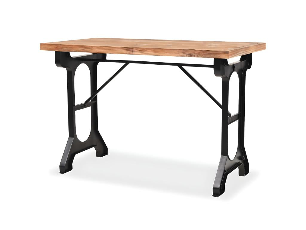 Dining table with solid fir wood top, 122x65x82 cm, CBJK21799