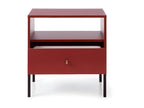 Zensova NS54 1D Bedside Table 54x39x56 Red VKRE72349