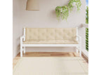 2-piece beige garden bench cushions, 180x50x7 cm, Ventoriq fabric CFNR59795