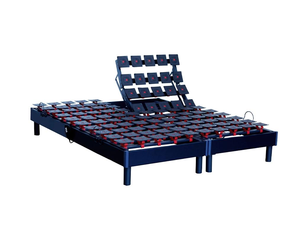 Set of adjustable bed bases, grey, dimensions - 2x90x200 cm LOOZ18359