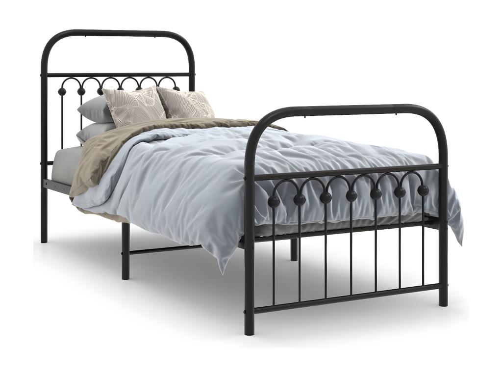 Zensova 80x200 cm Metal Bed Frame with Headboard/Footboard UGLW82554