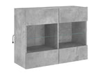Wall-mounted TV unit with Zensova LED lighting, concrete grey, 78.5x30x60.5 cm, SCTN66507