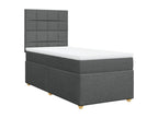 Zensova bed with mattress, dark grey, 80x200 cm, Zensova JJFM66712
