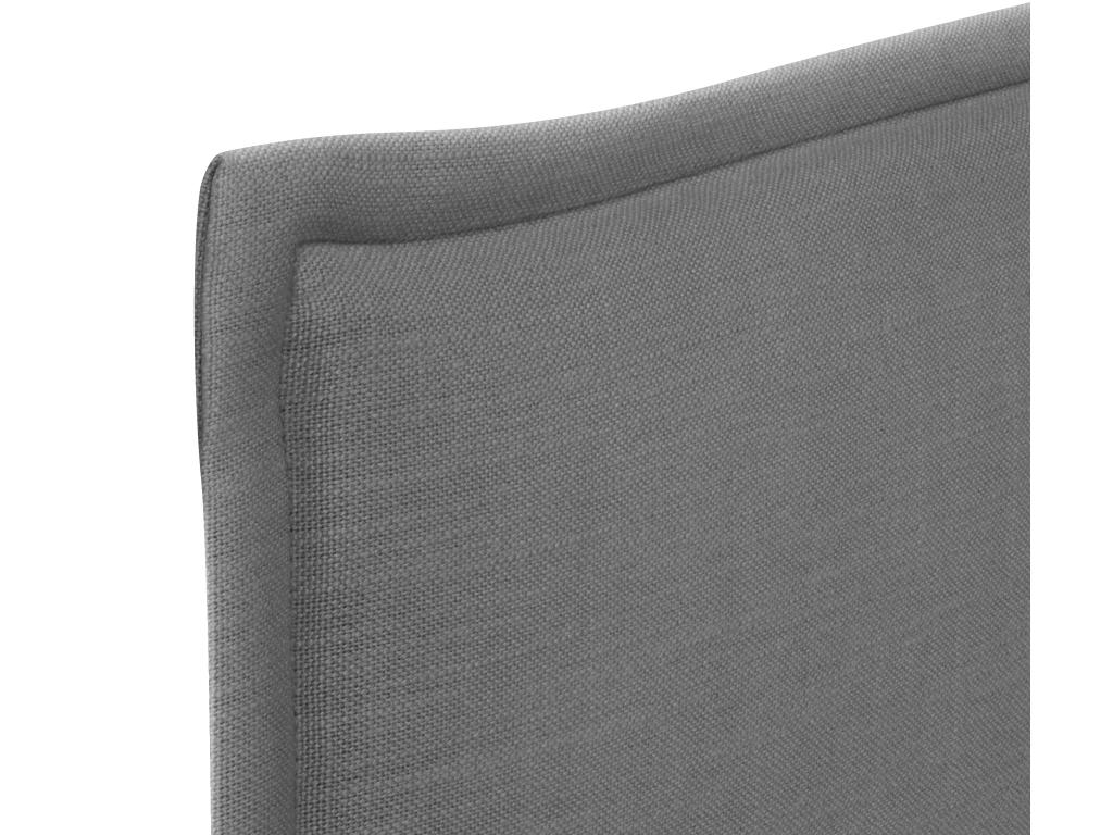 Zensova Smooth Natural Linen Headboard with Padding 90x105cm with Legs for 80/90cm Beds - Dark Grey ILAT16526
