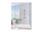 Lumenao Extra Thin White Shower Tray 205x110 cm in Synthetic Resin and Marble Powder with Free Drain UJUJ57494