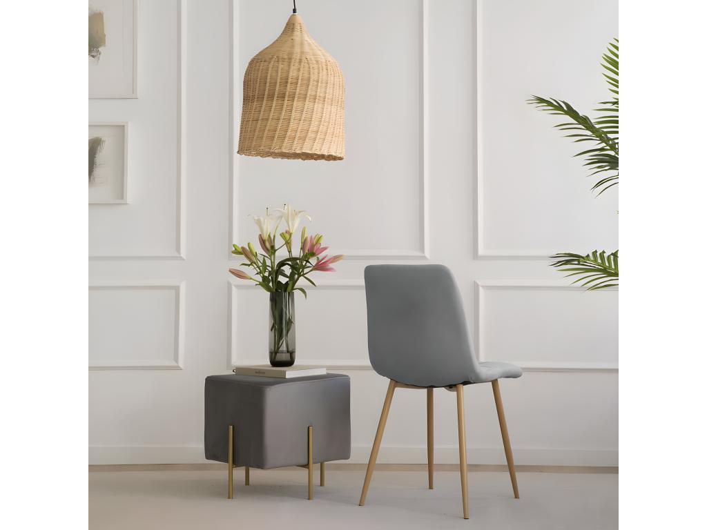 Zensova Upholstered Chair Grey 45x88 AFXY92764