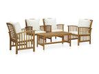 Brown wooden garden furniture set, 102x50x43 cm, 02 0016314 JILG46817