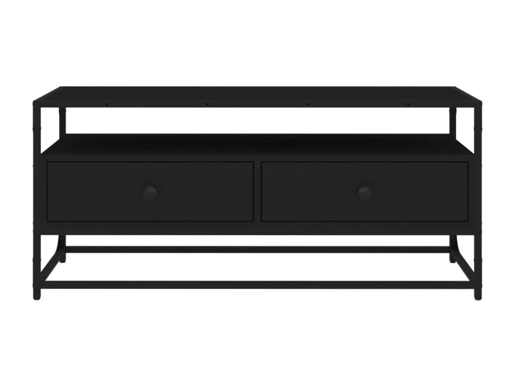 Brown wooden multimedia TV stand with shelf, 100x35x45 cm, 02 0025499 FDIF50728