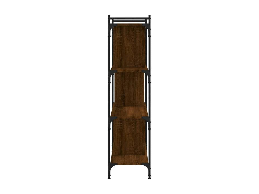 4-tier bookcase, brown oak, 76x32x123 cm, Zensovaingénierie WMBN45831