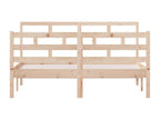 Solid wood bed frame without mattress, 140x190 cm DOKC85124