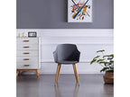 Lumenao - Scandinavian Design Chair - With Armrests - Grey KSFD05187