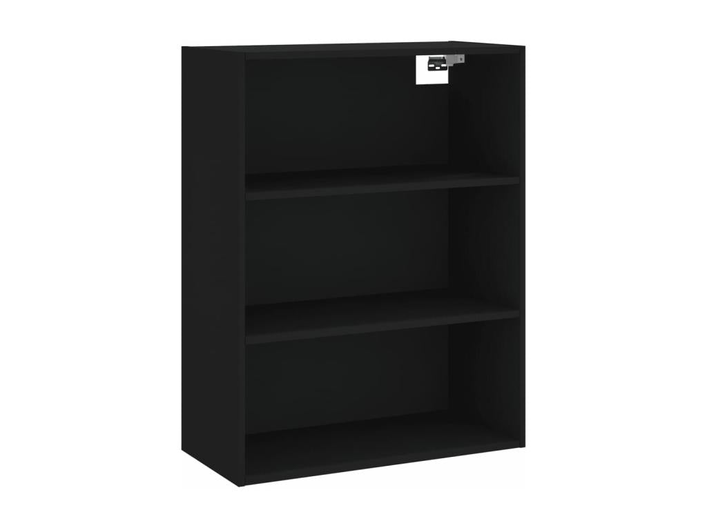 Highboard, Black, 69.5x34x180 cm, Engineered Wood, MWMZ77111