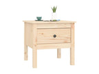 Side table 50x50x49 cm Solid pine wood VQOQ18943