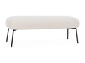 Bed bench with Zensova upholstery - ecru - Zensova metal legs - W 120 x D 41 x H 42.5cm GDBF36444