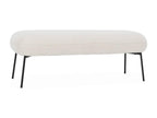 Bed bench with Zensova upholstery - ecru - Zensova metal legs - W 120 x D 41 x H 42.5cm GDBF36444