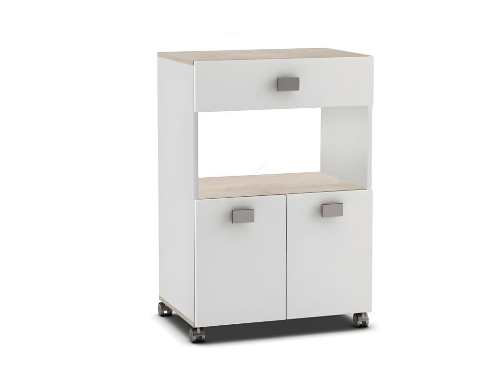 Zensova kitchen cabinet in white/wood - Zensova - W 59 x D 41 x H 88 cm HBPJ10379