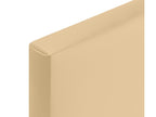 Lumenao Smooth Faux Leather Headboard 95x105cm with Legs for 90cm Beds - Vanilla IHHO16169