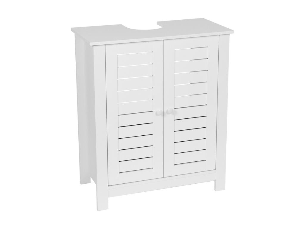 Under-sink cabinet with 2 doors and 1 interior shelf, H 70 cm - White FYRM98461