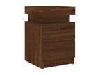 Bedside tables and LED lamps, 2 pieces, brown oak, 35x39x55 cm KFMR09910