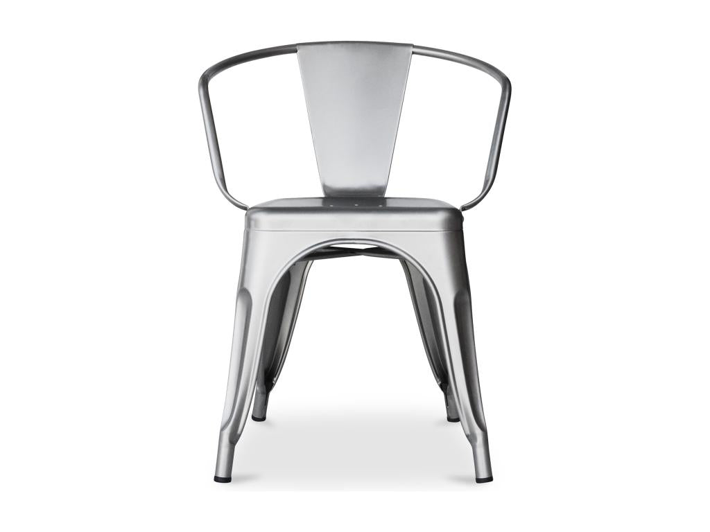 Dining chair with armrests - Steel - New edition - Lumenao Pale Green OSGA61716