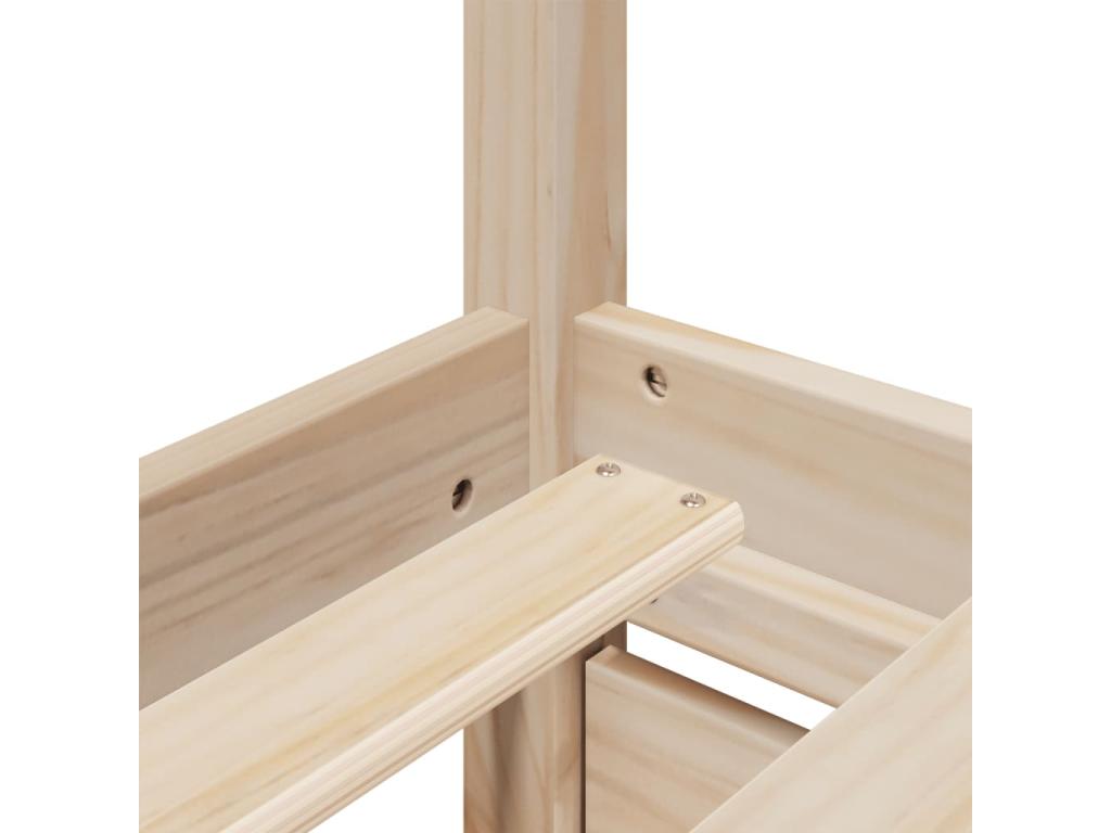 Bed frame with drawers 90x190 cm solid pine wood MDTR50623