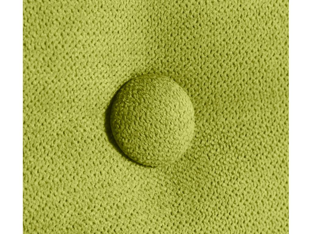 Lumenao Aqualine Smooth Fabric Headboard with Buttons 150x105cm with Legs for 150cm Beds - Pistachio ACBV71071