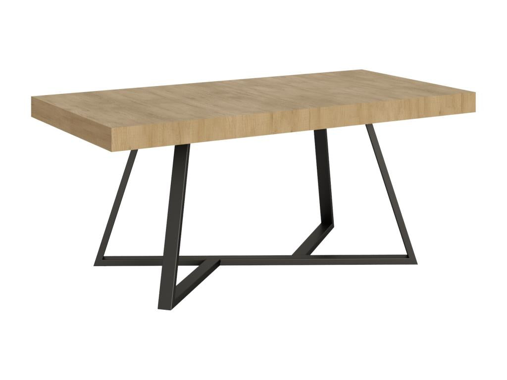 Lumenao extendable table 90x180/440 cm, natural oak with anthracite legs, ZIPX90712