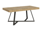 Lumenao extendable table 90x180/440 cm, natural oak with anthracite legs, ZIPX90712