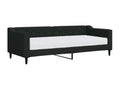 Daybed with black mattress 80x200 cm fabric RMIJ10711