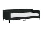 Daybed with black mattress 80x200 cm fabric RMIJ10711