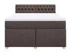 Zensova bed with mattress, dark brown, 160x200 cm, IVAH15426