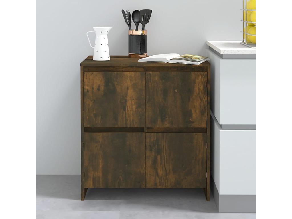Smoked Oak Sideboard 70x41x75 cm Engineered Wood DYBG93288