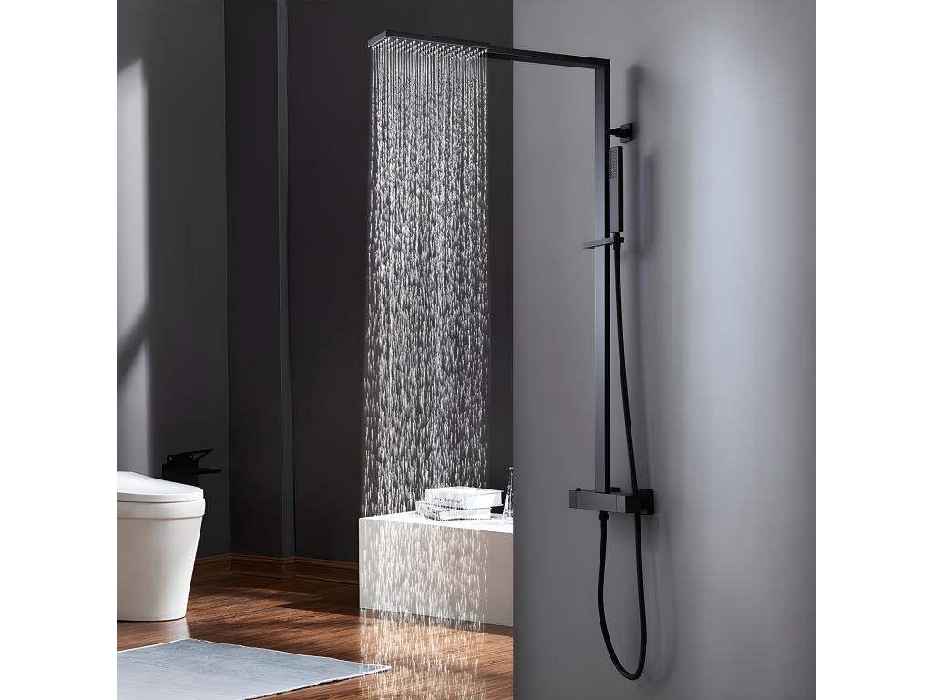 Modern thermostatic shower column - Zensova NDSW29118