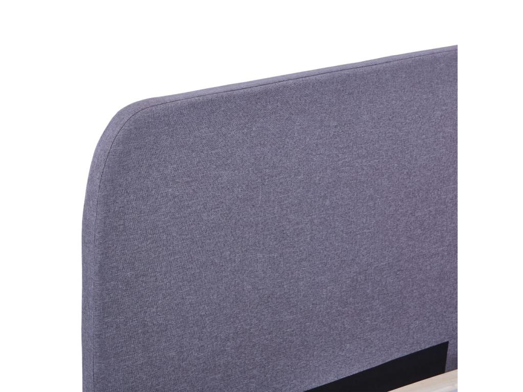 Light Grey Fabric Bed 160x200 3 EZCT23155