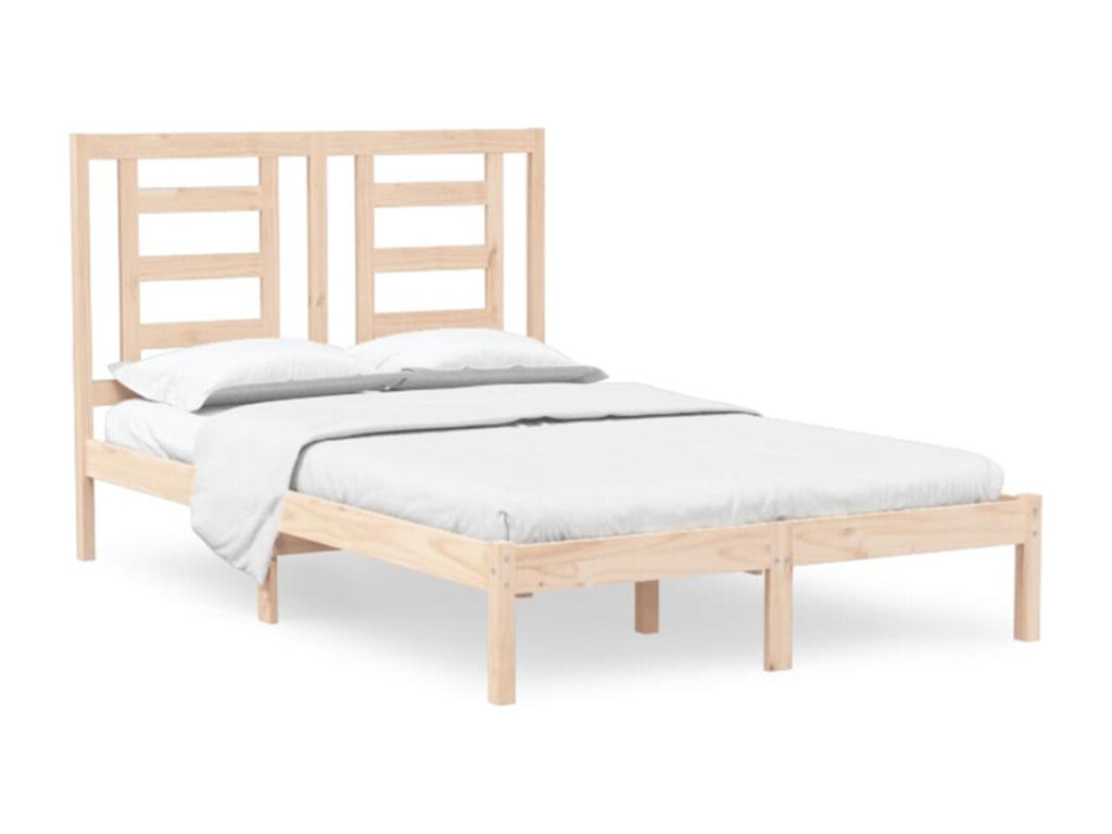 Bed frame without mattress 120x190 cm solid wood QDNJ16541
