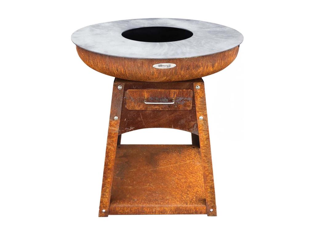 Zensova steel fire pit barbecue, 80 cm high, 82 cm diameter, PUDO53161