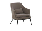 Lumenao upholstered armchair with black cushion and black metal legs OYFH07306
