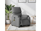 Dark grey fabric electric massage recliner PXVP56567