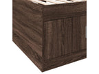 Daybed with drawers, brown oak, 75x190 cm, engineered wood BENY50132