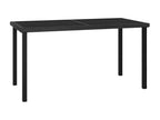 Lumenao Premium - Black Garden Dining Table 140x70x73 cm Woven Resin FIFN12428