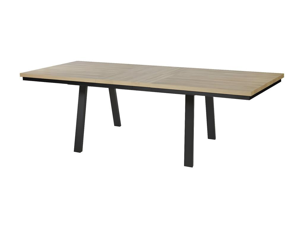 Zensova - Extendable Table 190/250 Wood Look French Zensova Metal Legs Zensova LYHH31439