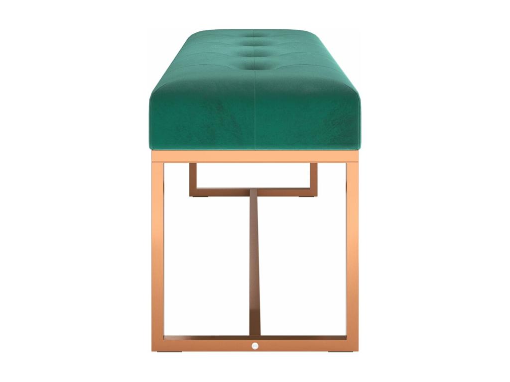 Dark Green Bench 110x36x45 cm Velvet PNCV13919
