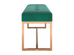 Dark Green Bench 110x36x45 cm Velvet PNCV13919