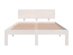 White Solid Wood Bed Frame 120x190 cm Small Double NSVA43212