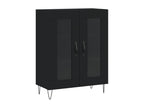 Highboard, Black, 69.5x34x180 cm, Engineered Wood, MWMZ77111