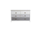 6-drawer chest, White/Grey - Lumenao QLSX10508