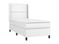 Zensova bed with mattress, white, 80x200 cm, faux leather, MFDM50215